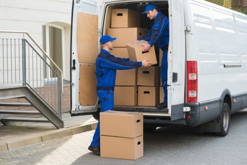 Movers helping with a home move in Penge near local residential streets