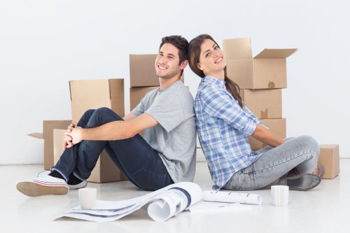 Moving crew handling furniture for a Penge property move