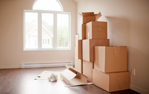 Commercial moving team planning a business relocation in Penge