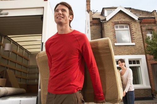 Removals team helping with a move in Penge