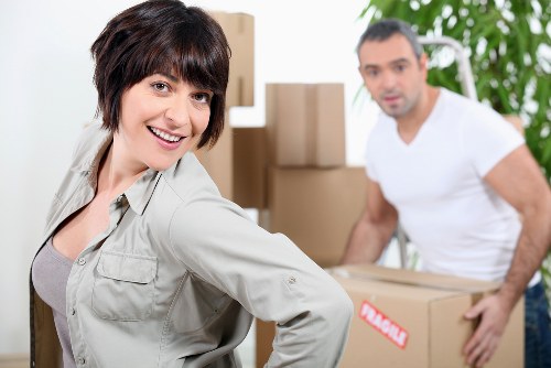 Careful loading of furniture and boxes for a Penge house removal